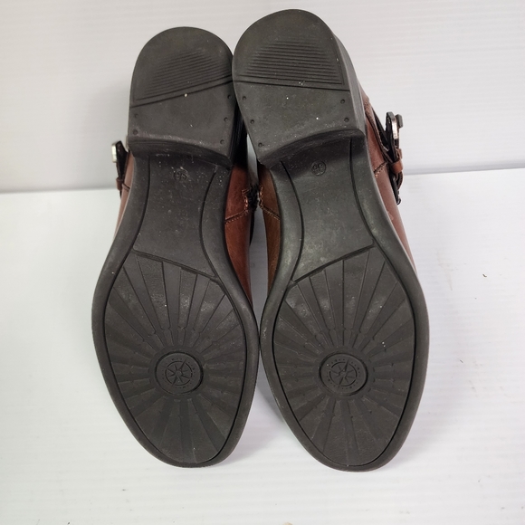 Bussola Antwerpen Avy Nevada Russet Leather Ankle Strap Boots Size 38 - Picture 6 of 11